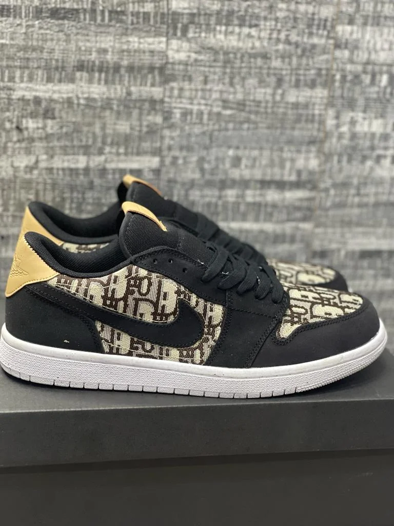 “Dior x Air Jordan 1 Low Black Custom