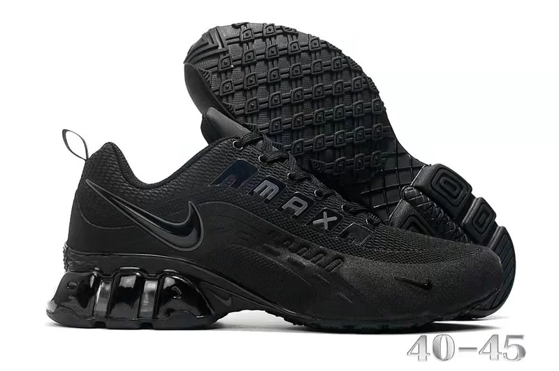 All Black air max Shox Reax Ultra Unisex Shoes Comfortable Wild Sport Sneakers