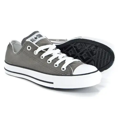 CONVERSE ALL STAR CHUCK TAYLOR CHARCOAL GREY LOW TOP - Unisex Canvas Sneaker Shoes