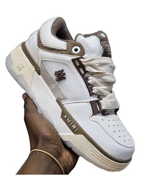 Amiri Ma Sneakers:white and brown