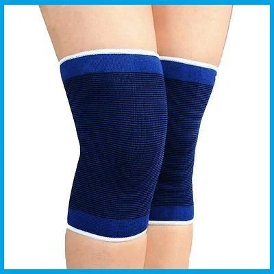 2 Pcs Knee Shin Thigh Leg Support Elastic Band for Sports Unisex Blue