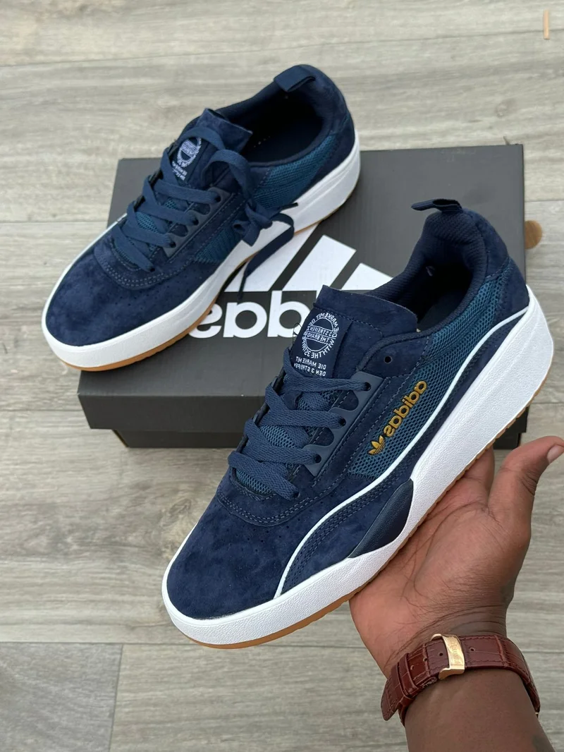 AUTHENTIC SUEDE ADIDAS LIBERTY CUP SNEAKERS-BLUE