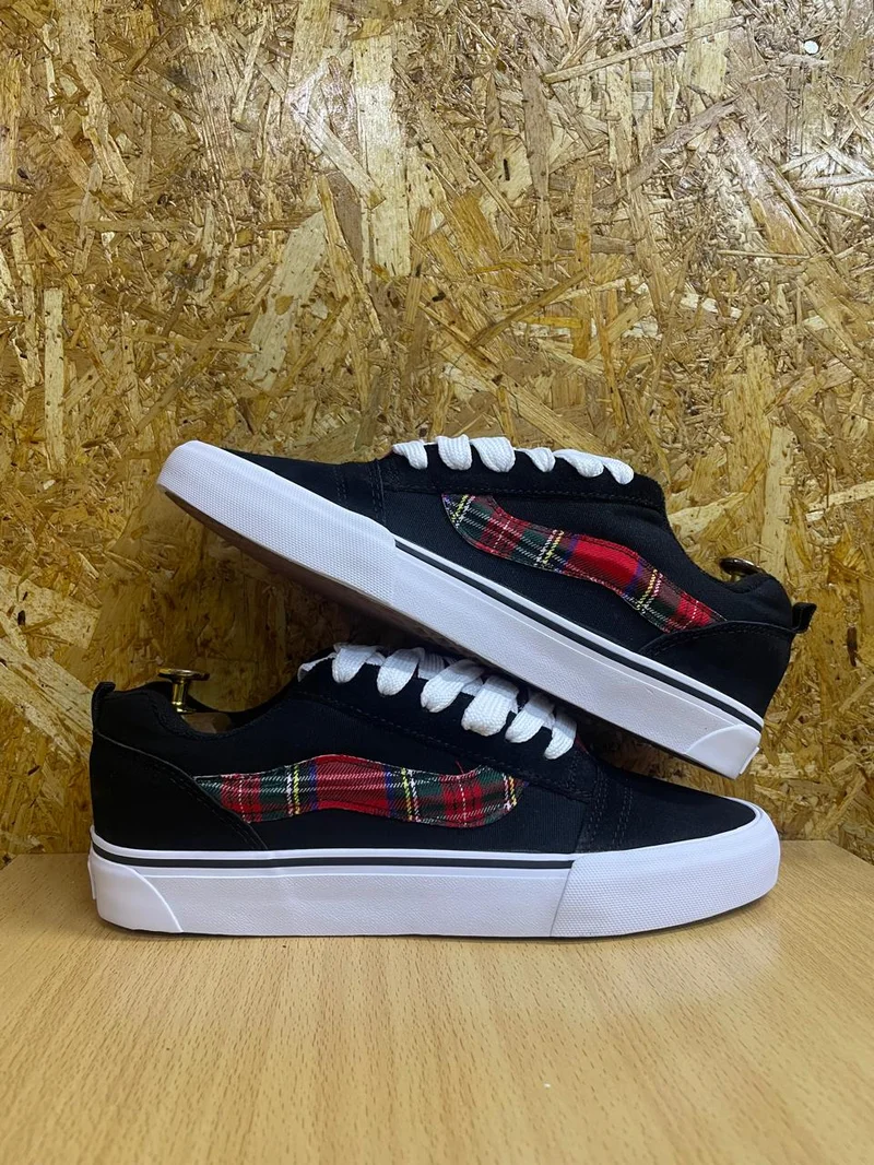Authentic Vans ku Skool-Black/Red