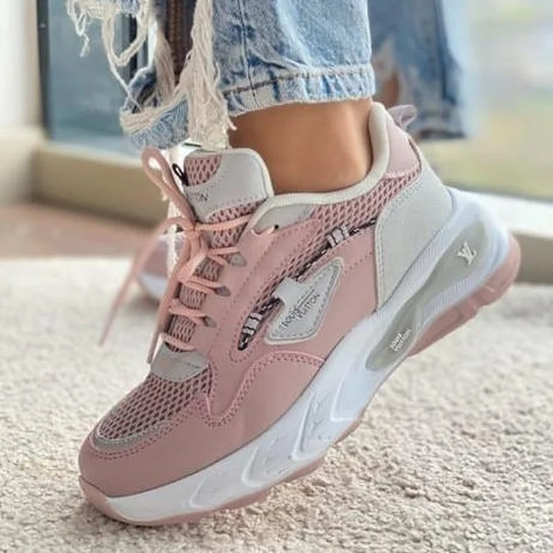 Baby Pink Louis Vuitton Women's Athletic Sneakers