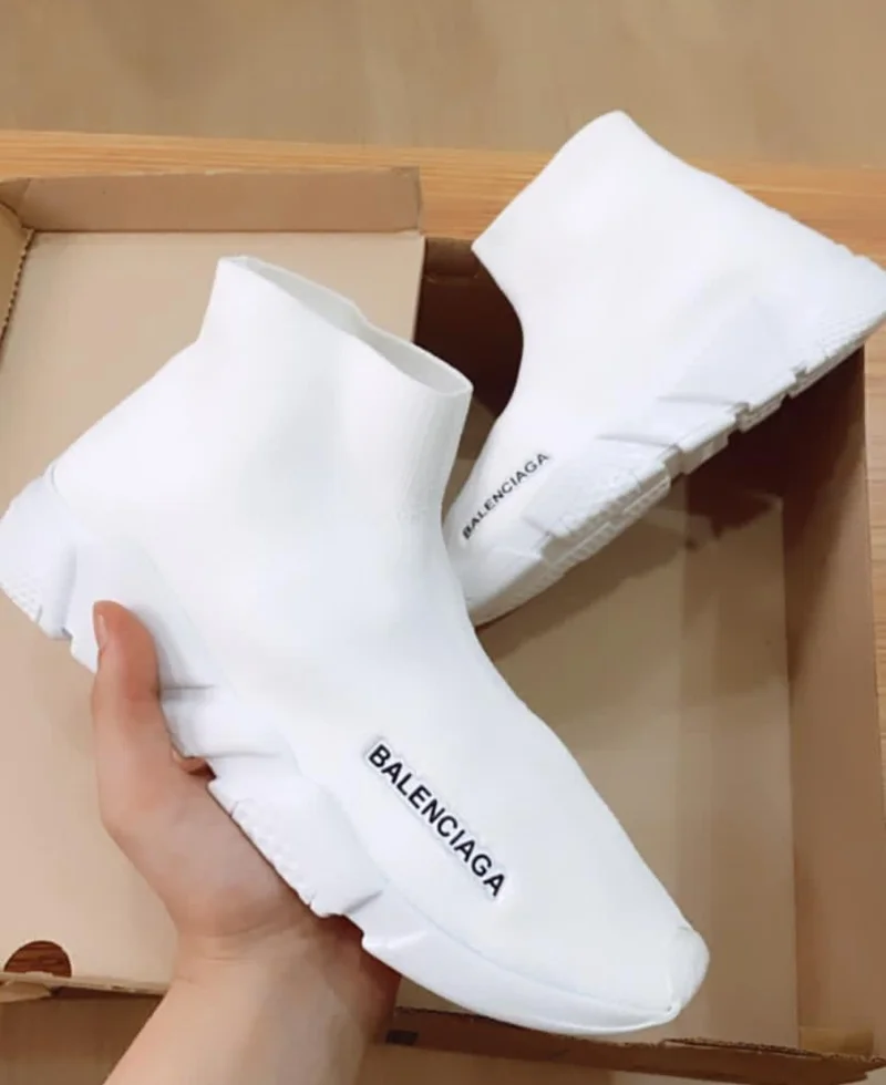 Balenciaga All White Unisex Sneakers
