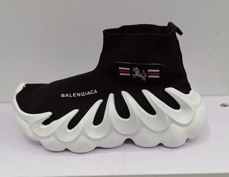 Balenciaga High-top Socks Unisex Octopus Shoes Comfortable Black White Shoes