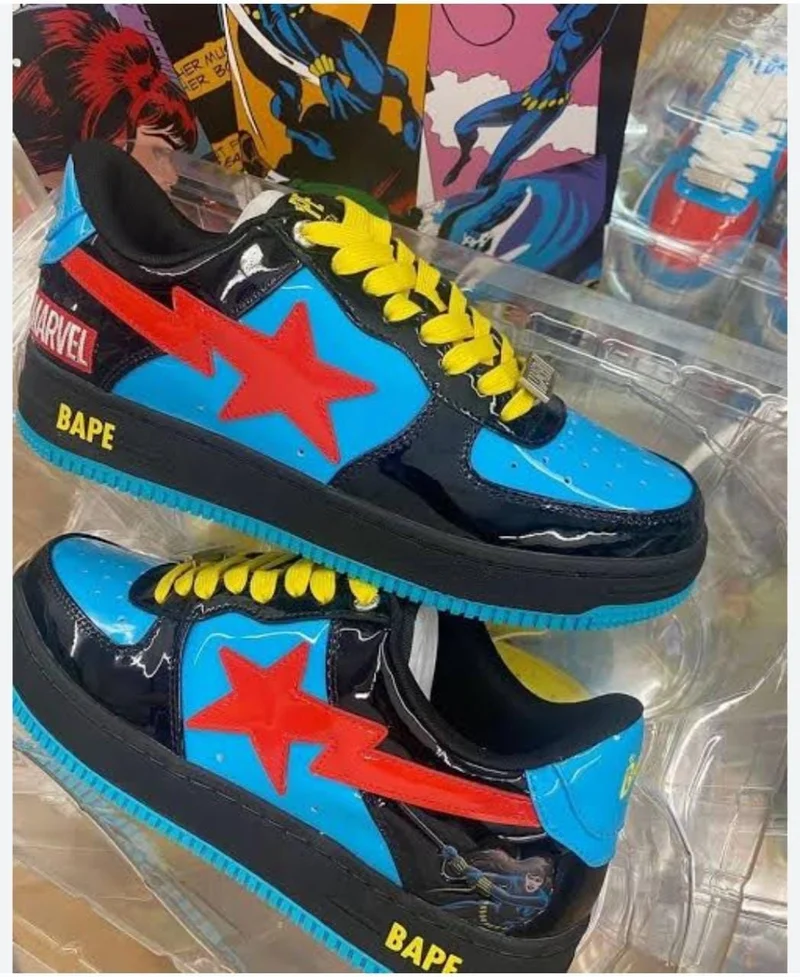 BAPESTA x Marvel Black Widow Shoes