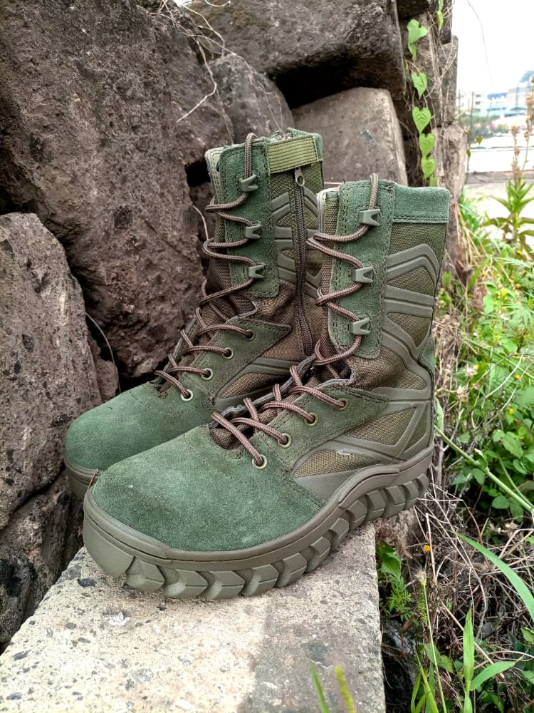 BATES 589 Lightweight Tactical Patrol Combat Boots for Outdoor/Trainers Green