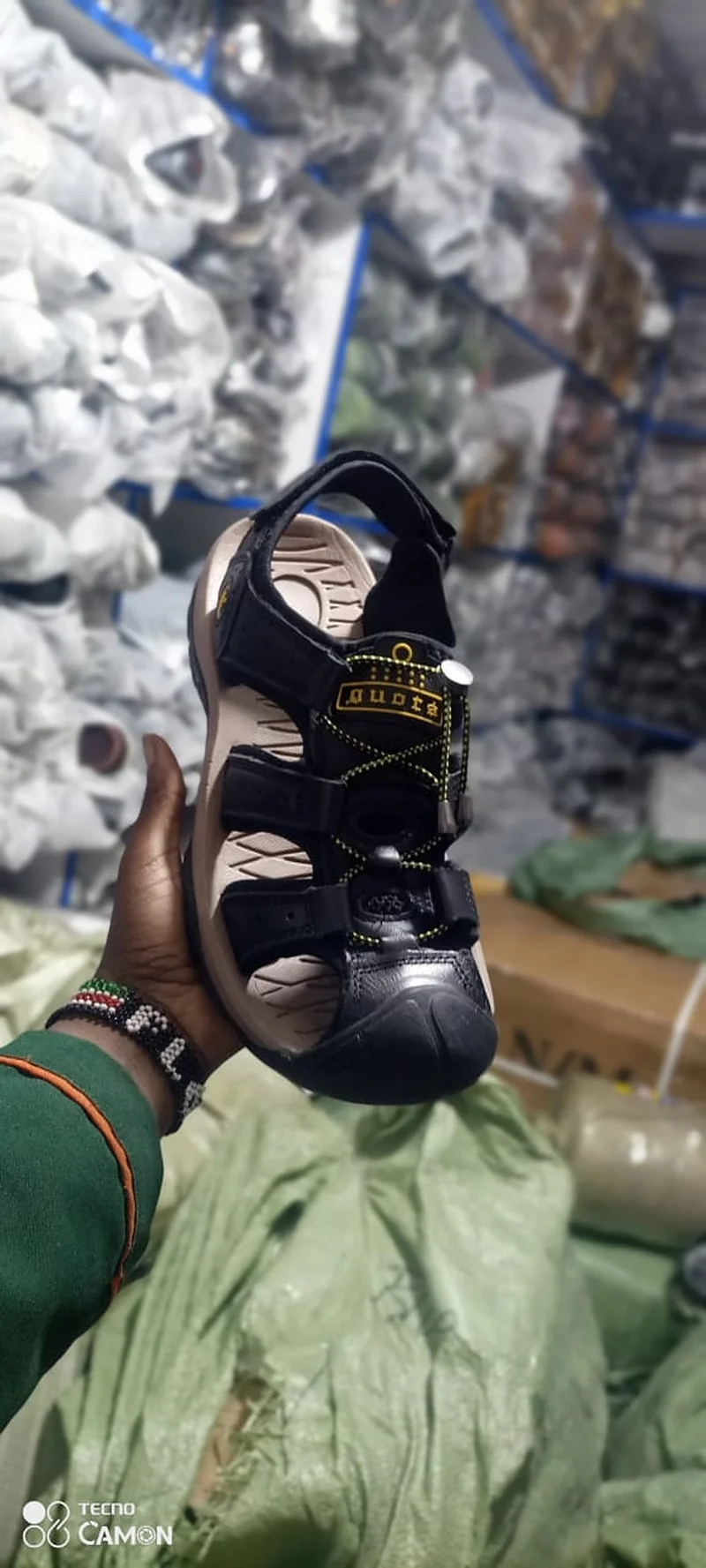 Bay reef Mens Sandals Open shoes Black