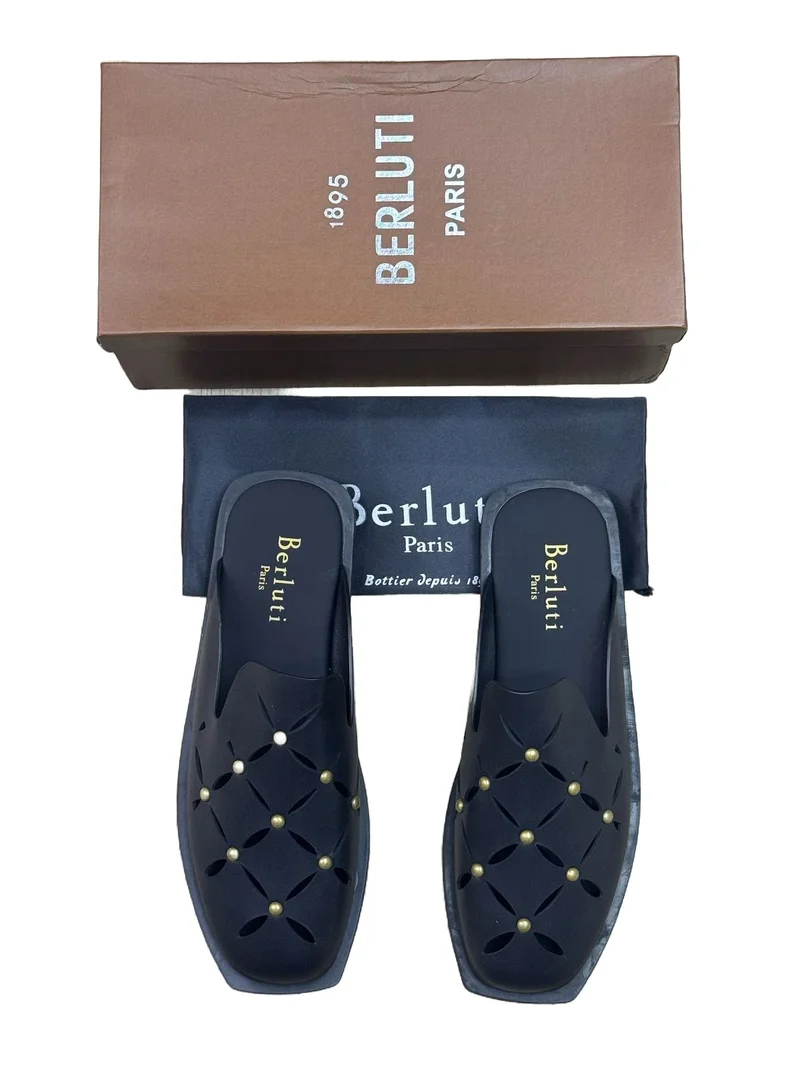BERLUTI PARIS SLIP-ON HALF SHOES