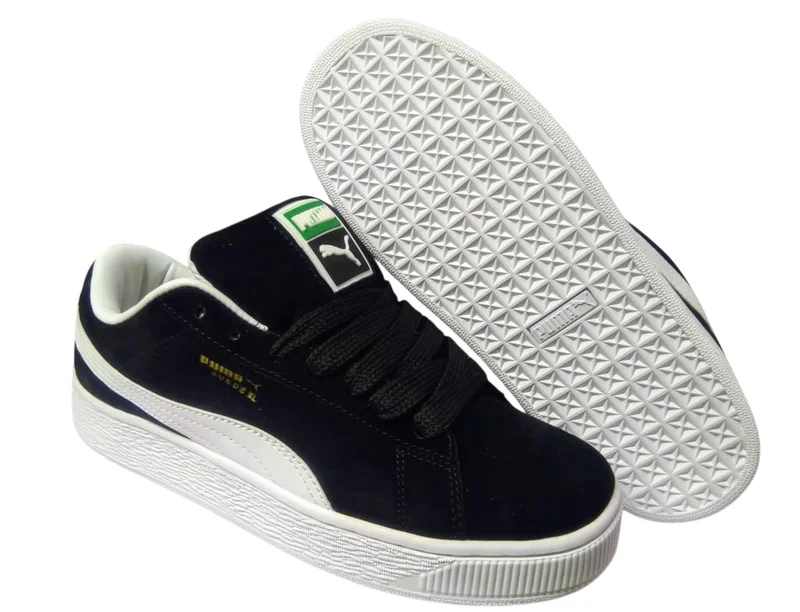 Black  White PUMA Suede Classic XXI Trainers