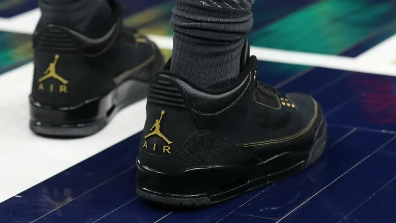 BLACK AIR JORDAN 3 RETRO B H M FOR MEN