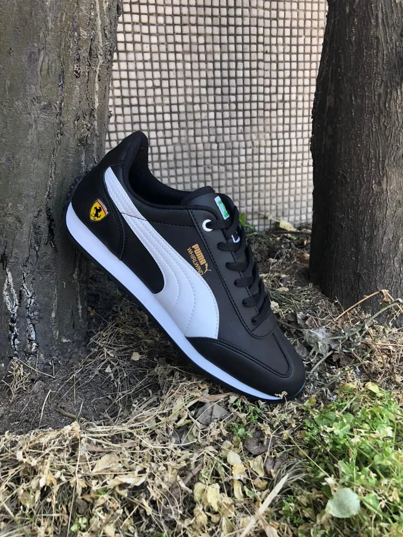 Black and White PUMA Men's Whirlwind Classic Fashion Sneaker
