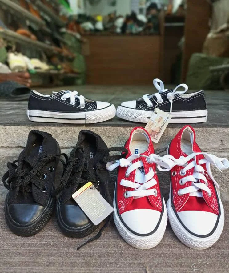 Black Authentic Unisex Kids Converse Sneakers