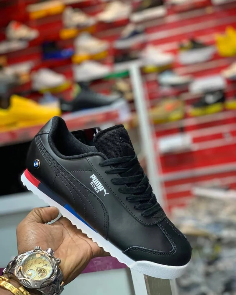 Black BMW M Motorsport Roma Motorsport Shoes Sneakers