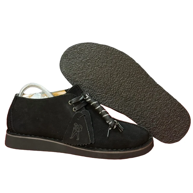 BLACK CLARKS ORIGINALS MEN’S WALLABEE CASUAL SHOES