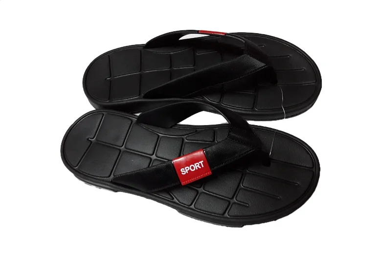 Black Fashion Thong Outdoor And Indoor Sandals