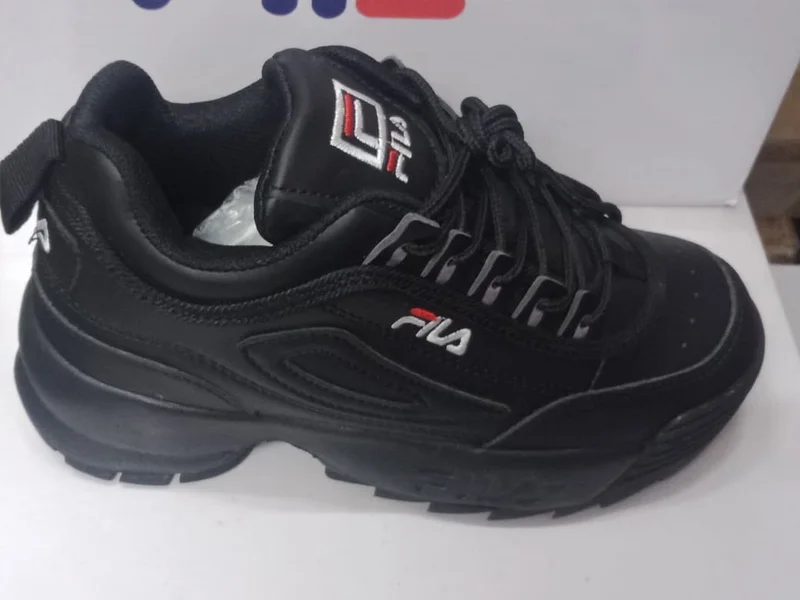 Black Fila Sneakers for Kids