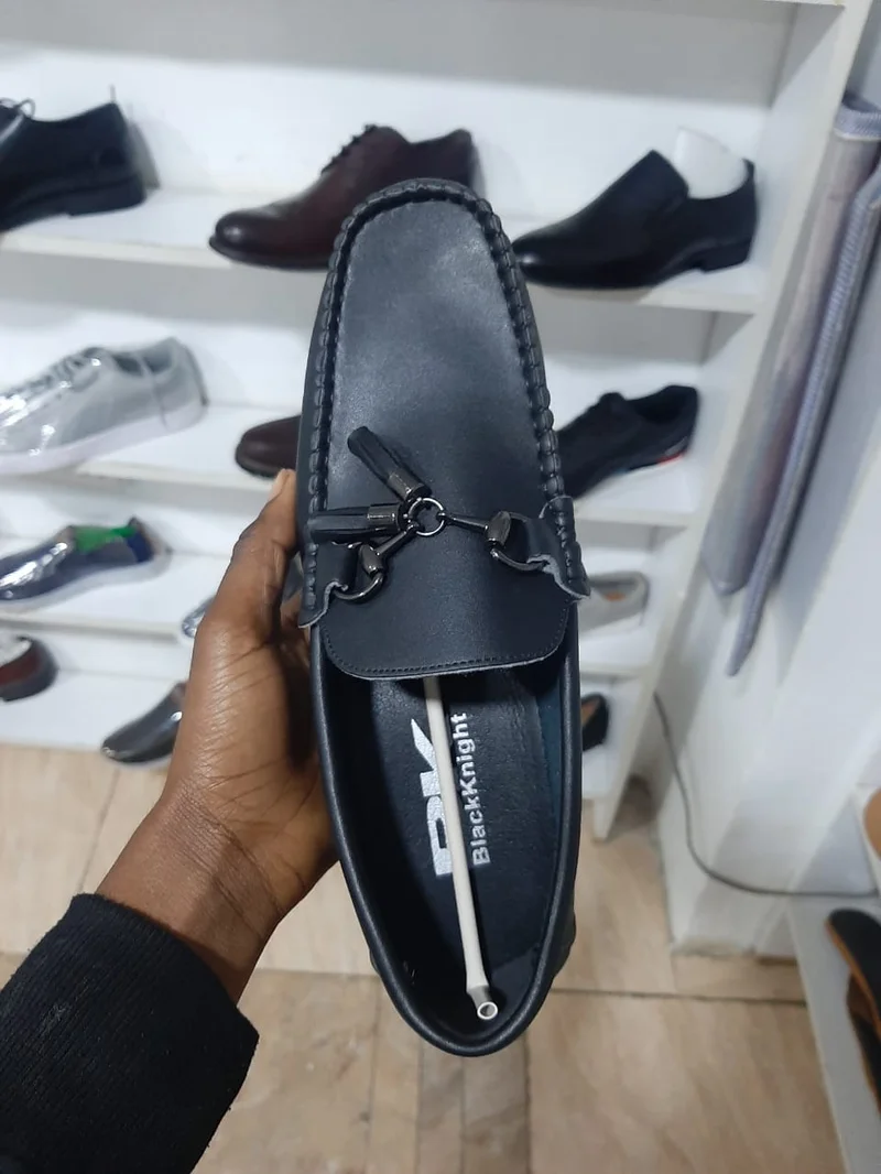 Black Knight Leather Men Casual Bk Loafer Shoes