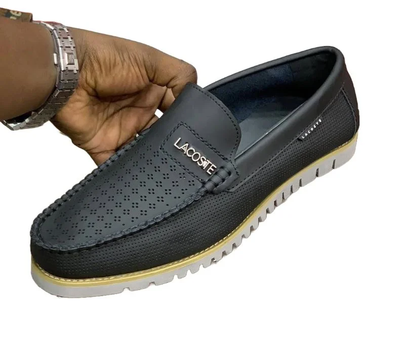 BLACK LACOSTE MEN’S CASUAL SLIP ON LOAFERS