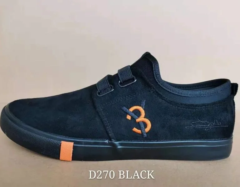 Black Leopard Official Design Fashion Black Y3 Mens Rubber Canvas Shoes