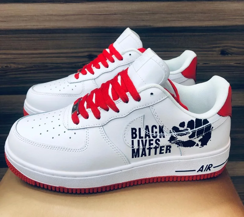 Black Lives Matter Nike Air Force 1 Custom Sneakers