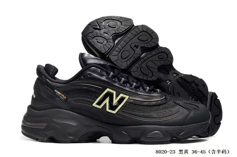 BLACK NEW BALANCE 1000 SERIES SNEAKERS