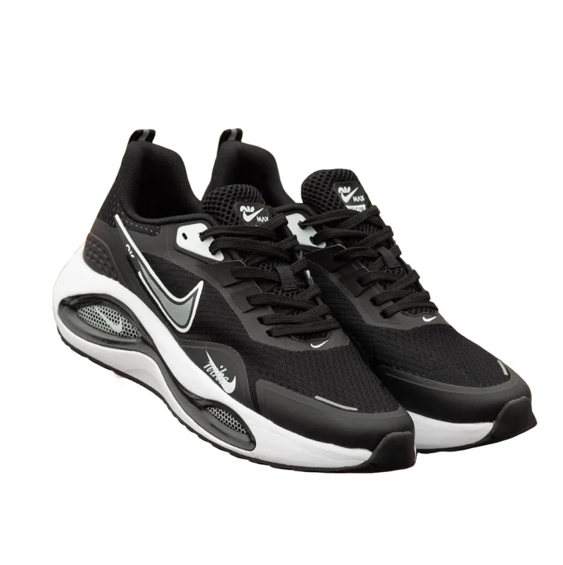 BLACK NIKE AIR MAX ZOOM WIN FLOW  RUNNING SNEAKERS